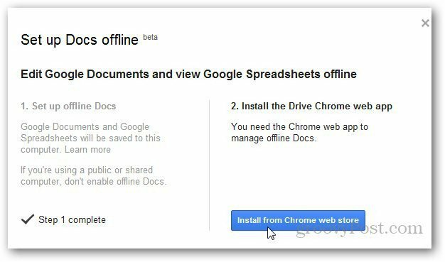Documentos Google off-line 2
