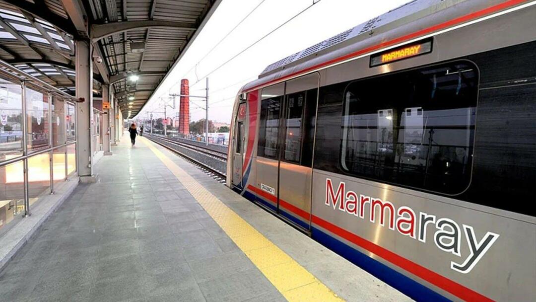 Detalhes sobre os tempos de viagens Marmaray