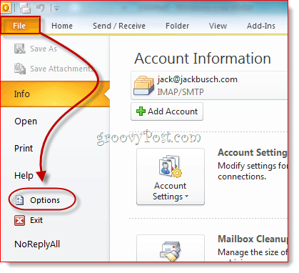 Revelar a guia do desenvolvedor no Outlook 2010