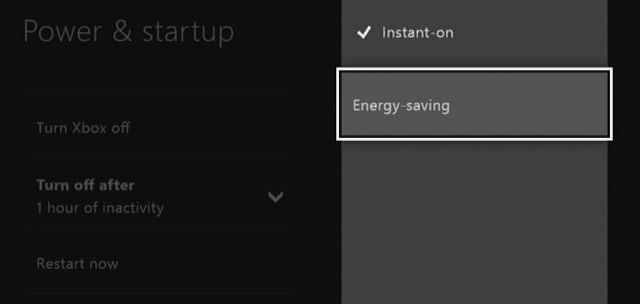Dica do Xbox One: ativar o modo de economia de energia