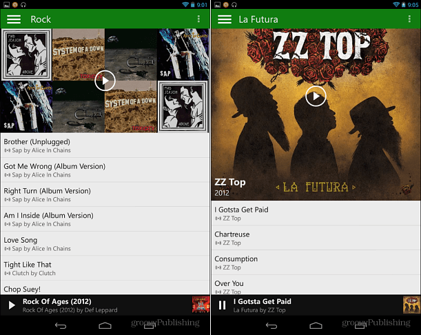 Música Xbox no Android