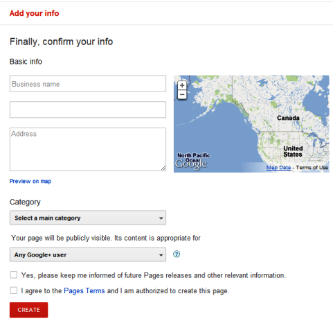Páginas do Google+ - empresas locais e lugares
