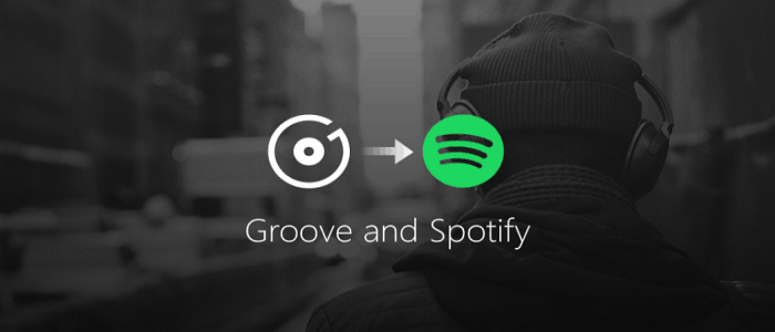 Microsoft Groove Music para Spotify