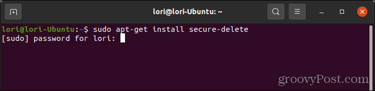 Instalar exclusão segura no Linux