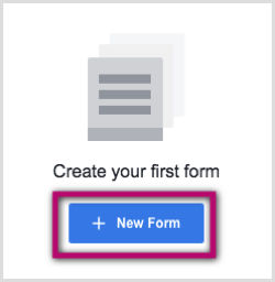 Novo botão de formulário para anúncio principal do Facebook