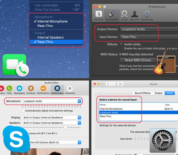 O loopback permite que os usuários do Mac encaminhem o áudio do Zoom ou Skype para o OBS Studio para capturar o áudio de um co-apresentador.