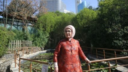 Primeira Dama Nezahat Gökyiğit no Jardim Botânico!