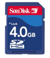 Sandisk 4GB de memória SDHC