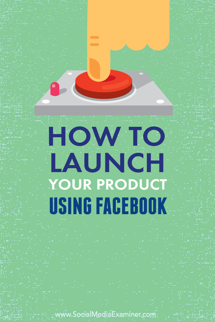 como lançar um produto usando o facebook