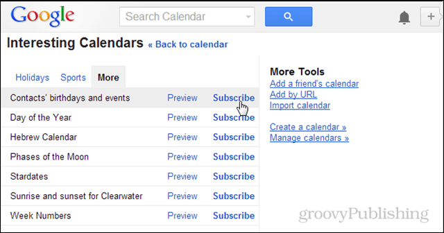 Como copiar aniversários de contato no seu calendário do Google