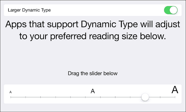 Dica para o iOS 7: torne o texto maior, em negrito e mais fácil de ler