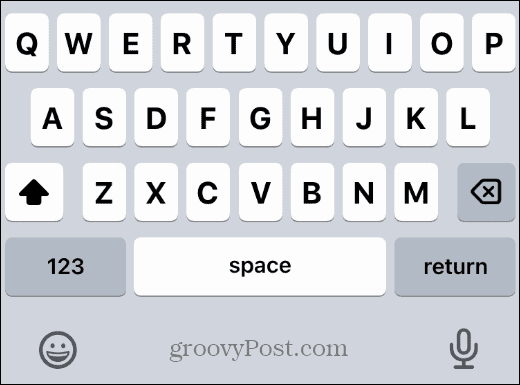 teclado do iphone