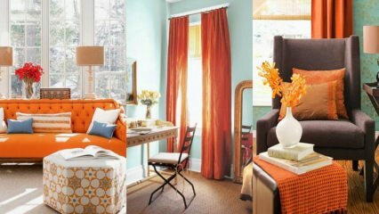 Idéias de decoração para casa com laranja