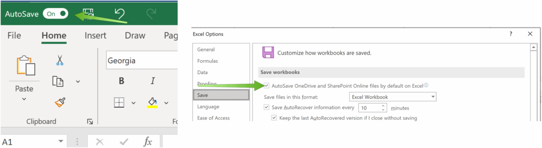 Salvar arquivos do Excel no OneDrive Microsoft Excel AutoSave