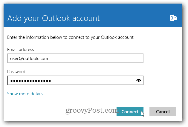 Como usar o email POP no Windows 8 Mail usando o Outlook.com