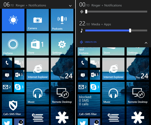 Dica do Windows Phone 8.1: Desativar toques e alarmes rapidamente