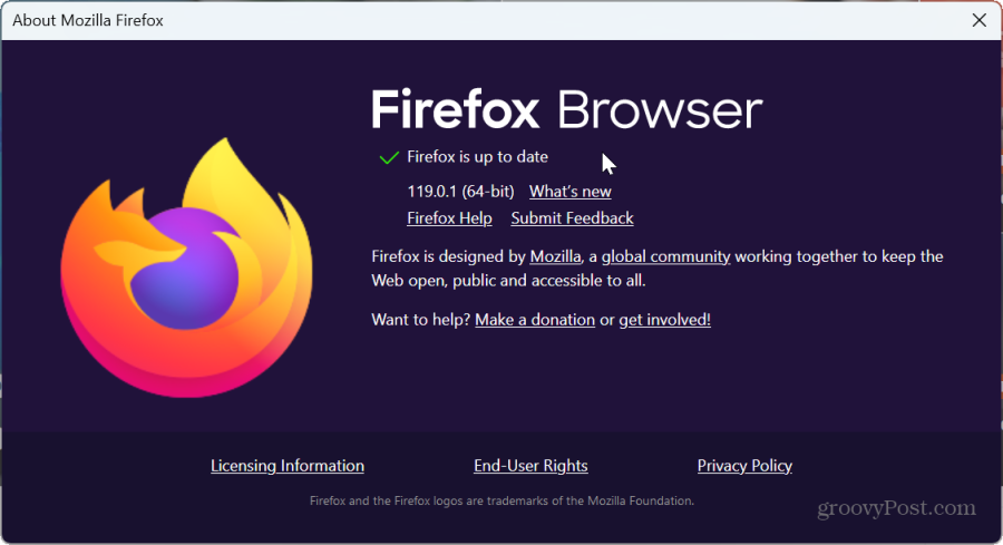 sobre o navegador Mozilla Firefox