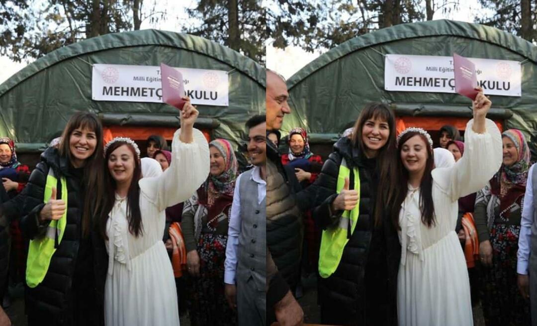 Compartilhamento emocional de Aslı Tandoğan! Um sobrevivente do terremoto tornou-se testemunha do casamento de um casal