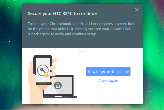 bloqueio de tela Chromebook