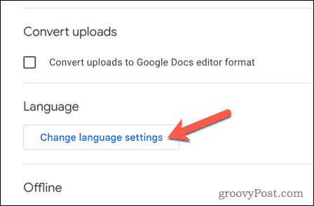 Alterar configurações de idioma no Google Drive