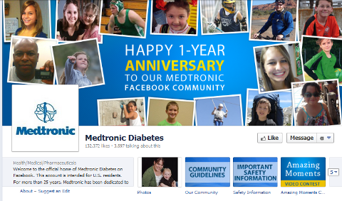 página do facebook da medtronic