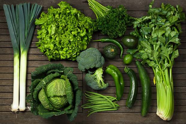 vegetais verdes são ricos em glutationa