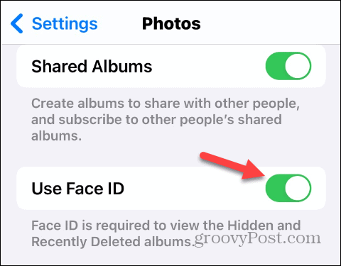 Ocultar e exibir fotos no seu iPhone