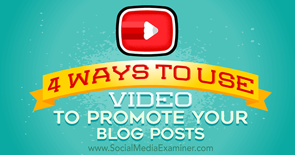 promover blog com vídeo