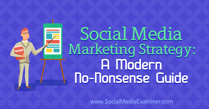 Estratégia de marketing de mídia social: um guia moderno e prático por Dan Knowlton no examinador de mídia social.