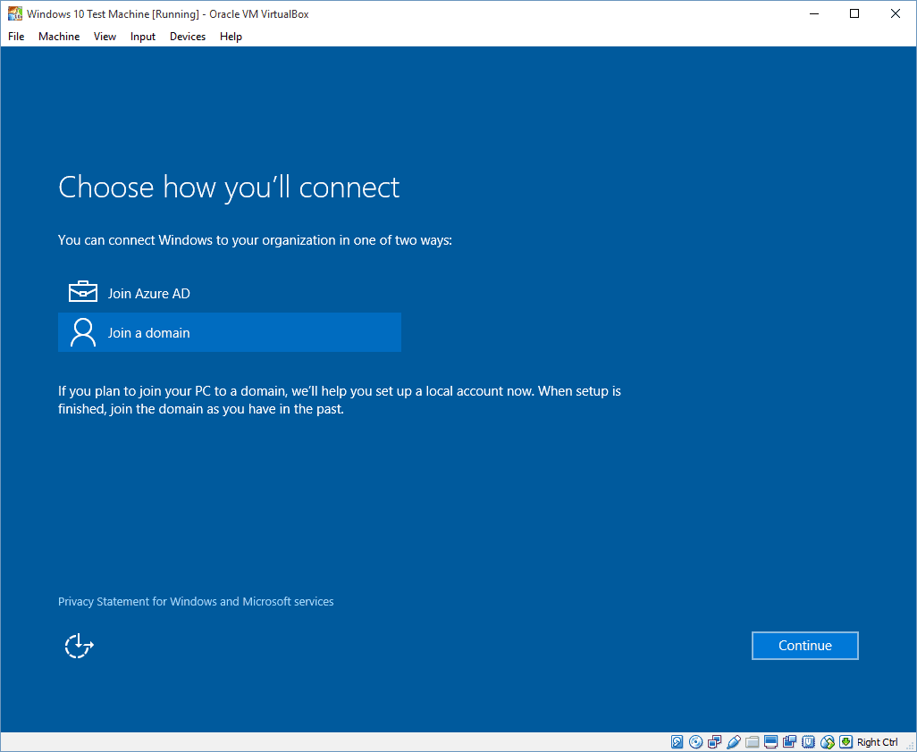 13 Escolha Como você se conectará à tela (instalação do Windows 10)