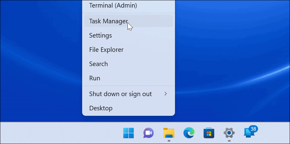 abra o gerenciador de tarefas verifique as informações da RAM no Windows 11