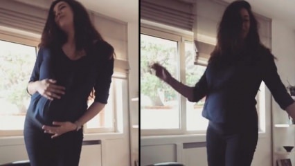Azra Akın, grávida de 7 meses, dançou assim