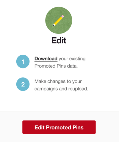 dados de pinos promovidos de download do pinterest