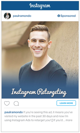 visualização de anúncio do instagram
