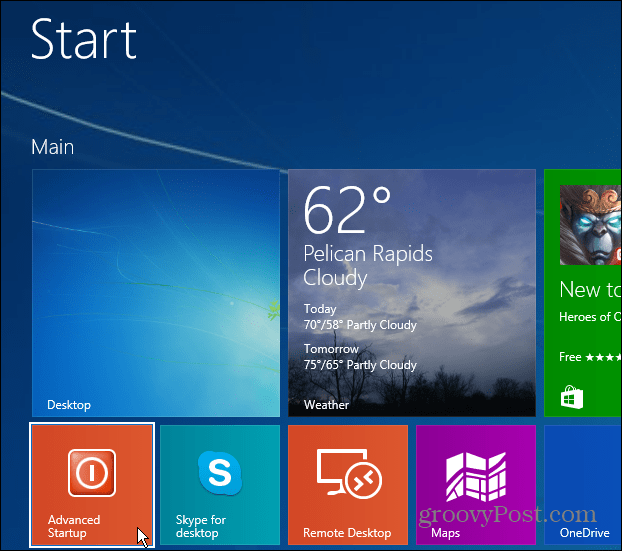 Acesse a Inicialização avançada do Windows 8.1 da maneira mais fácil