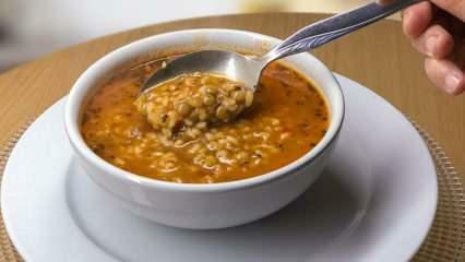 Como fazer sopa de lentilha verde temperada estilo restaurante?