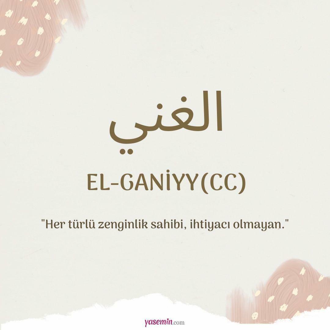 O que significa Al-Ganiyy (c.c)?