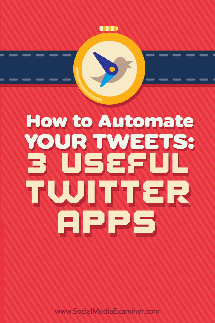 Como automatizar seus tweets: 3 aplicativos úteis para o Twitter: examinador de mídia social