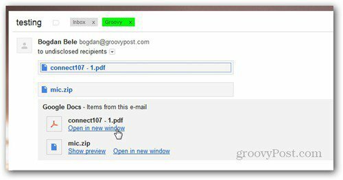 enviar usando o e-mail recebido do google drive