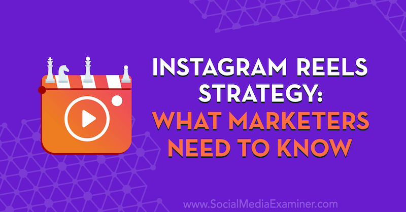 Estratégia do Instagram Reels: O que os profissionais de marketing precisam saber, apresentando ideias de Elise Darma no podcast de marketing de mídia social.