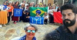 Fãs brasileiros lotaram o set de Establishment Osman! Eles admiravam a cultura turca