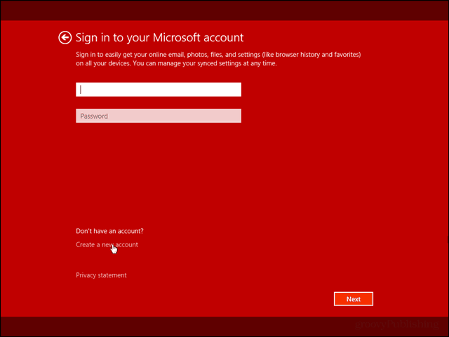 Instale o Windows 8.1 apenas com uma conta local