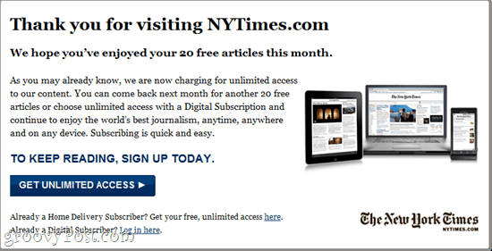 ignorar NYtimes Paywall