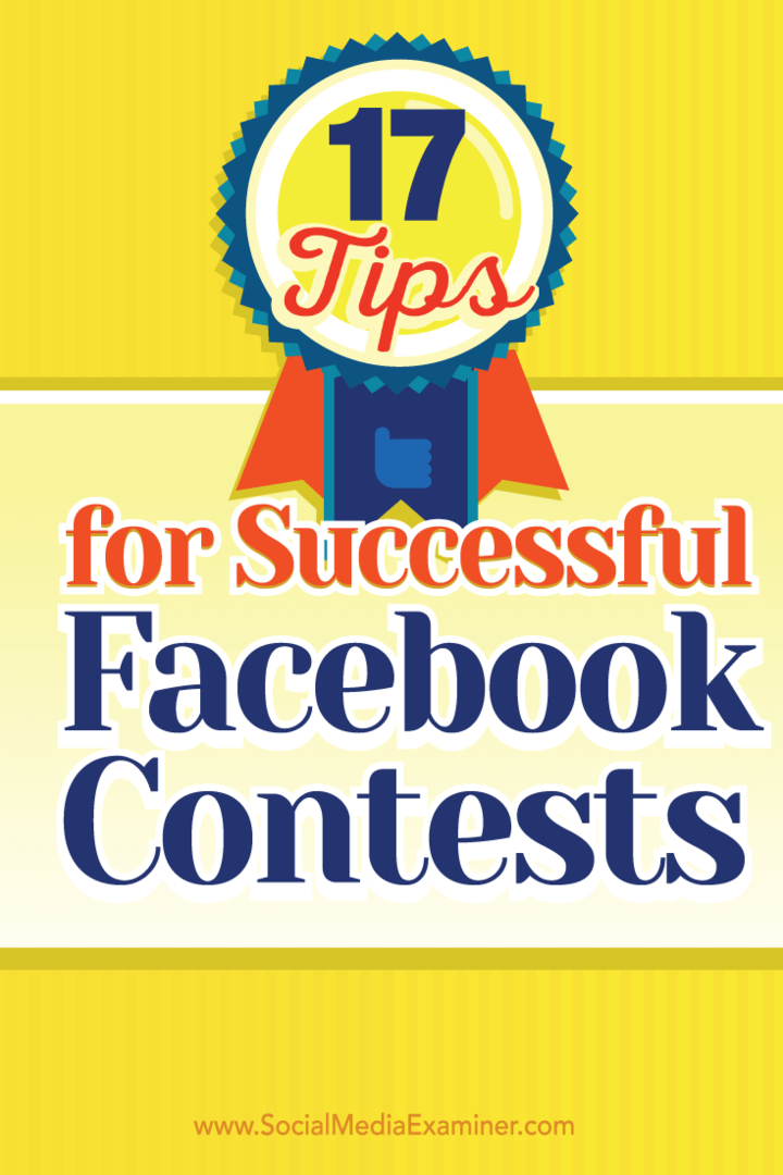 17 dicas para concursos de sucesso no Facebook: examinador de mídia social