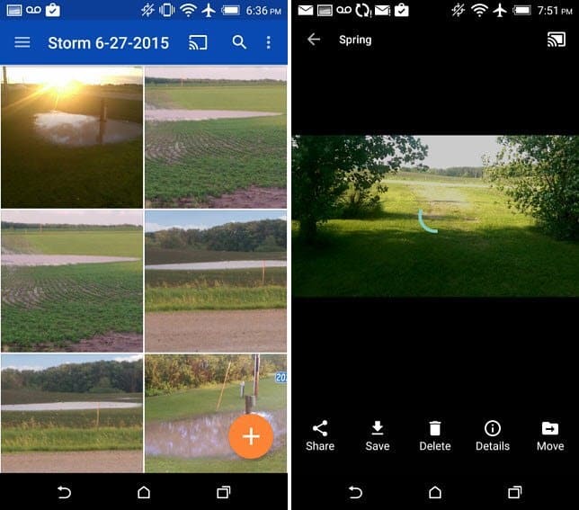 Chromecast para Android do OneDrive