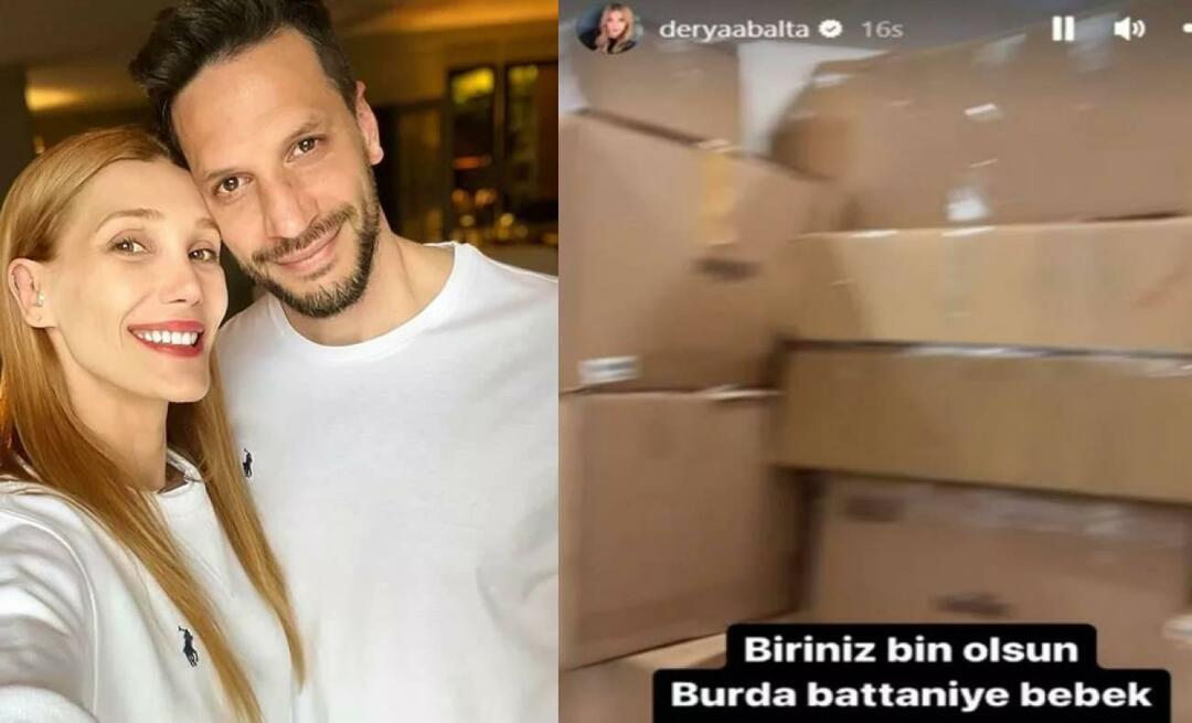 A esposa de Hakan Balta, Derya Balta, enlouqueceu quando viu a camisola na caixa de ajuda!