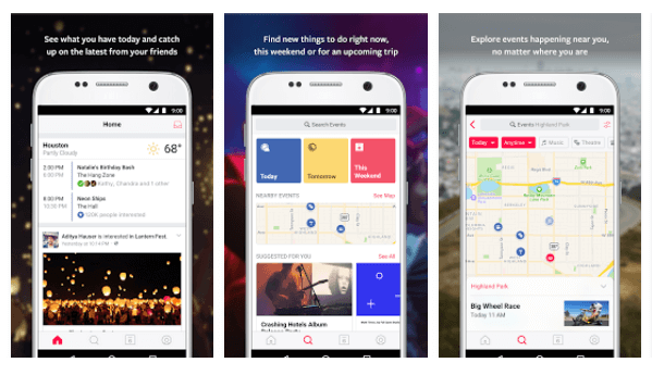 O app autônomo Events from Facebook do Facebook, que foi introduzido no iOS no início deste ano, foi lançado para Android.