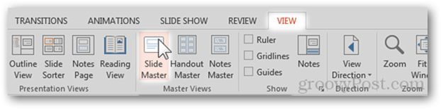 Criação de modelo do Office 2013 Criar design personalizado POTX Personalizar slides Slides Tutorial Como deslizar a exibição principal aberta