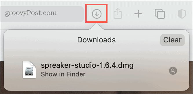 Mostrar downloads no Safari no macOS