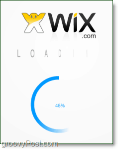 o site wix flash eidtor pode demorar um pouco para carregar